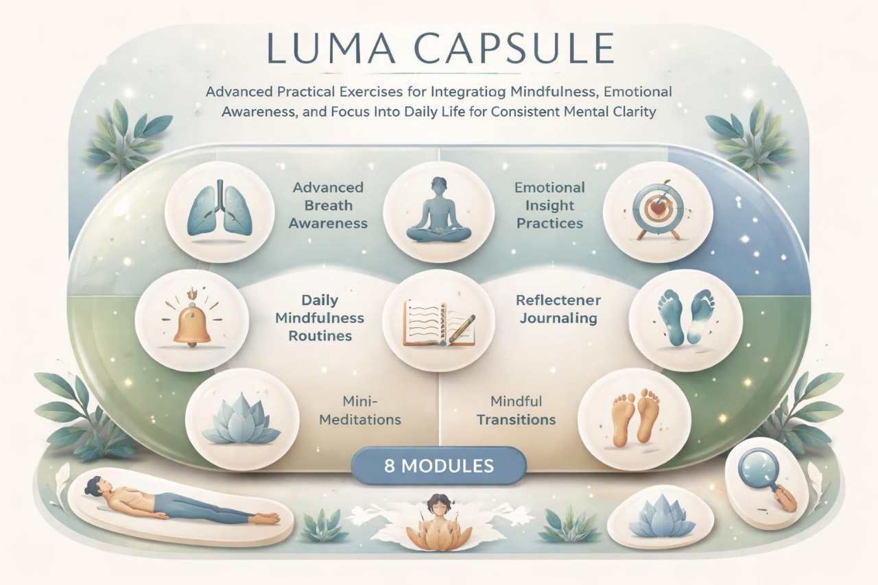 Luma Capsule product with icons and text on a white background