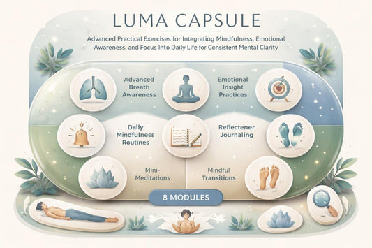 Luma Capsule product with icons and text on a white background